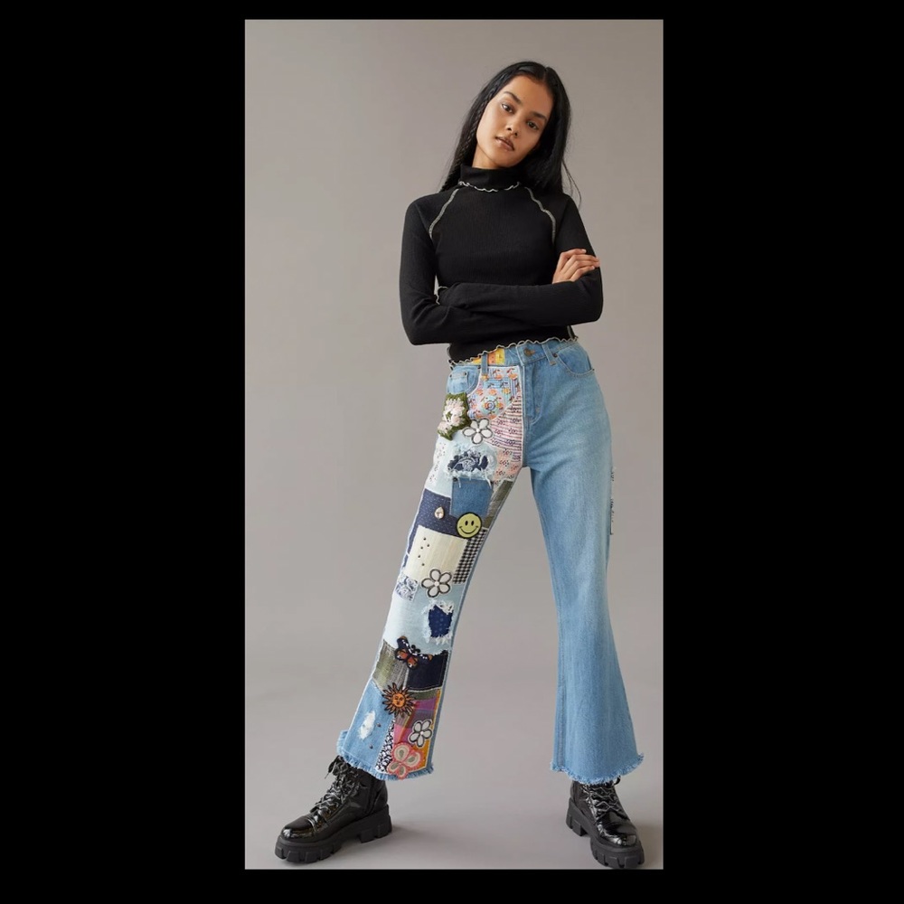 BDG High-Waisted Flare Jean—Indigo Craft